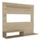 Tuhome Beijing Floating Entertainment Center, Superior Shelf, 2 Shelves, Space For TV's up 55in. Light Pine PLR7889 - alternate 1